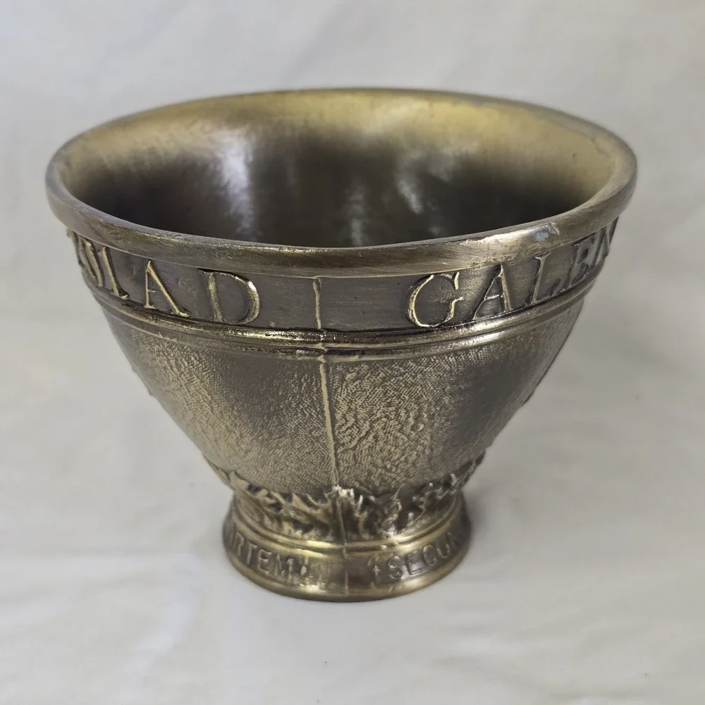 Coricidin Mortar Pestle Rx Drug‎ Store Display Medicine Brass Pharmaceutical
